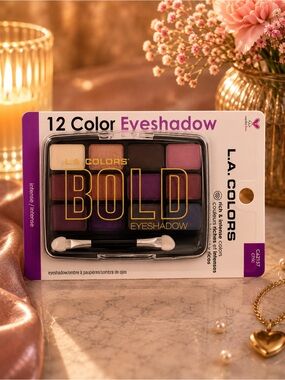 L.A. COLORS Bold 12-Color Eyeshadow Palette